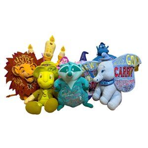 Disney Wisdom Series Collection Plush Set Featuring Simba Jiminy Cricket Dumbo G